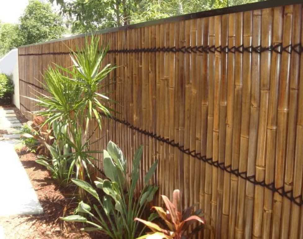 Bamboo wood screen